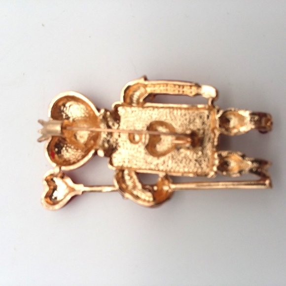 Alice in Wonderland Enamel Brooch Soldier Queen Hearts Spade Cards Poker Villian - Picture 4 of 7